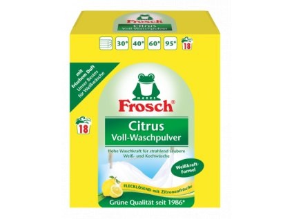 Frosch Univerzální prací prášek silou citrusů 1,35 kg, 18 dávek